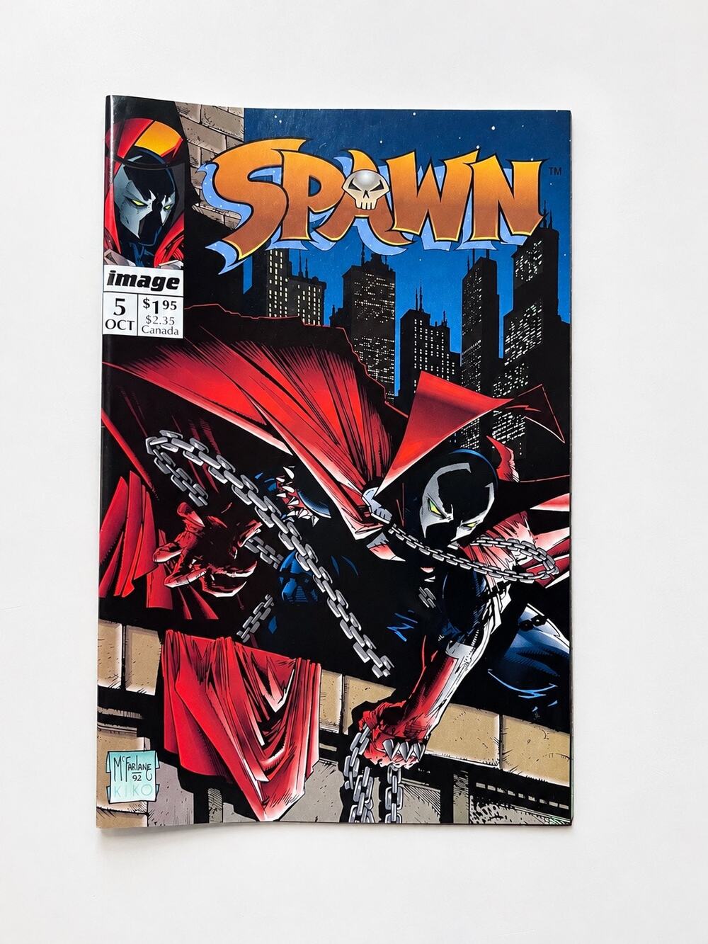 Vintage Spawn #5 Comic Book – October 1992 – Image Comics – Todd McFarlane